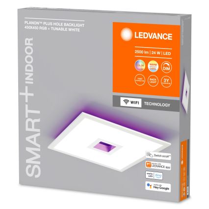 Ledvance- LED RGBW Reguliuojamas lubinis šviestuvas SMART+ PLANON LED/24W/230V Wi-Fi