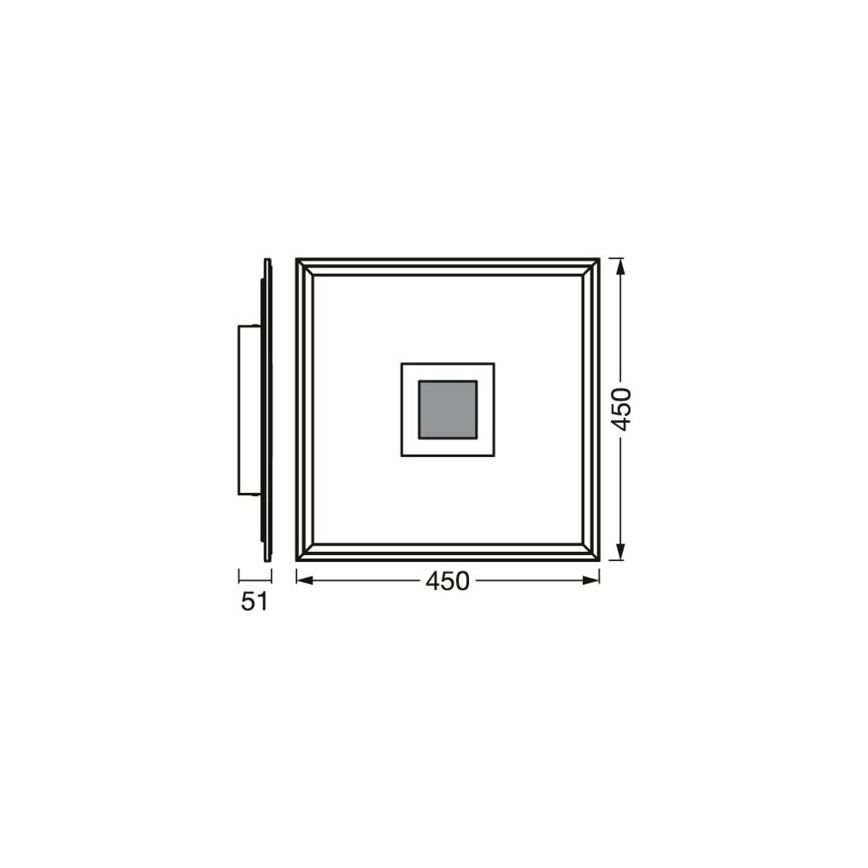 Ledvance- LED RGBW Reguliuojamas lubinis šviestuvas SMART+ PLANON LED/24W/230V Wi-Fi