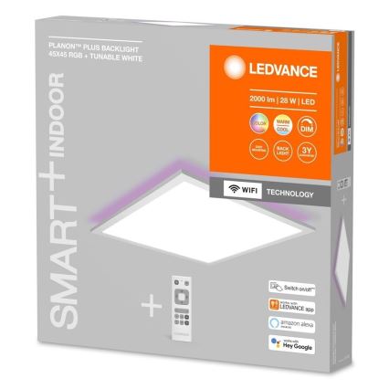 Ledvance - LED RGBW Reguliuojamas skydelis SMART+ PLANON LED/28W/230V Wi-Fi + valdymo pultas