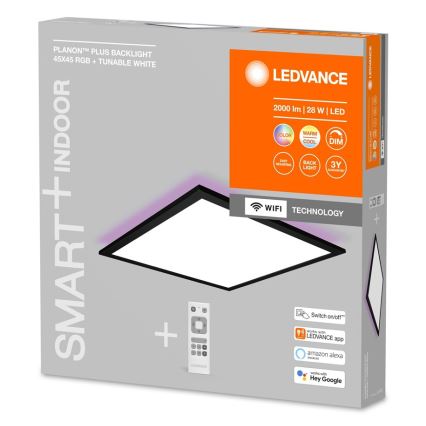 Ledvance - LED RGBW Reguliuojamas skydelis SMART+ PLANON LED/28W/230V 3000-6500K Wi-Fi + valdymo pultas