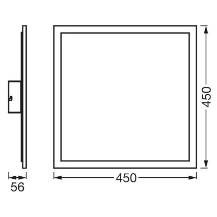 Ledvance - LED RGBW Reguliuojamas skydelis SMART+ PLANON LED/28W/230V 3000-6500K Wi-Fi + valdymo pultas