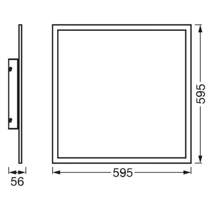 Ledvance - LED RGBW Reguliuojamas skydelis SMART+ PLANON LED/40W/230V 3000-6500K Wi-Fi + valdymo pultas