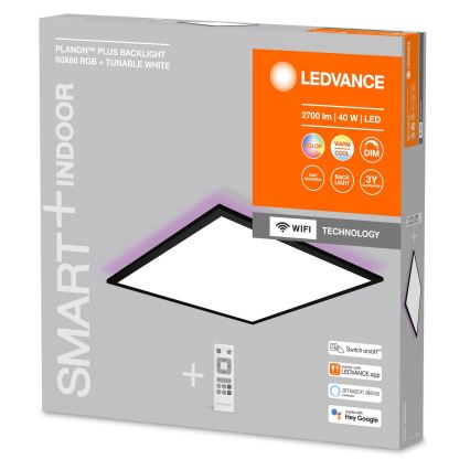 Ledvance - LED RGBW Reguliuojamas ant paviršiaus montuojamas skydelis SMART+ PLANON LED/40W/230V Wi-Fi + valdymo pultas