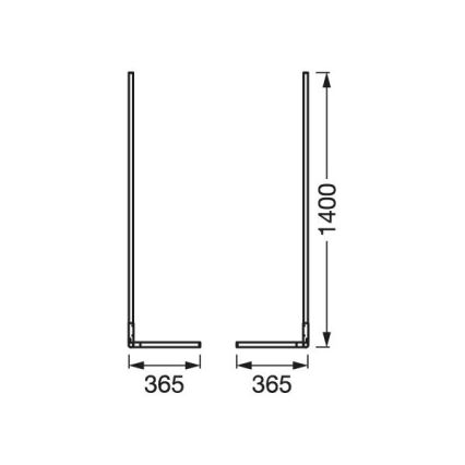 Ledvance - LED RGBW Reguliuojamas toršeras SMART+ FLOOR LED/14W/230V 2700-6500K Wi-Fi + valdymo pultas