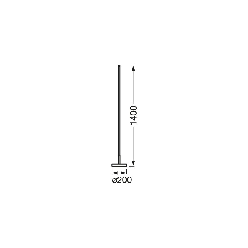 Ledvance - LED RGBW Reguliuojamas toršeras SMART+ FLOOR LED/14W/230V 2700-6500K Wi-Fi baltas + valdymo pultas
