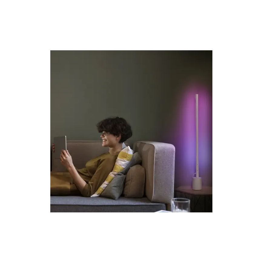 Ledvance - LED RGBW Reguliuojamas toršeras  SMART+ FLOOR LED/8W/230V 2700-6500 Wi-Fi baltas + valdymo pultas