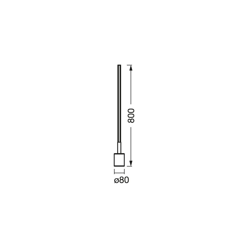 Ledvance - LED RGBW Reguliuojamas toršeras SMART+ FLOOR LED/8W/230V 2700-6500K Wi-Fi juodas + valdymo pultas