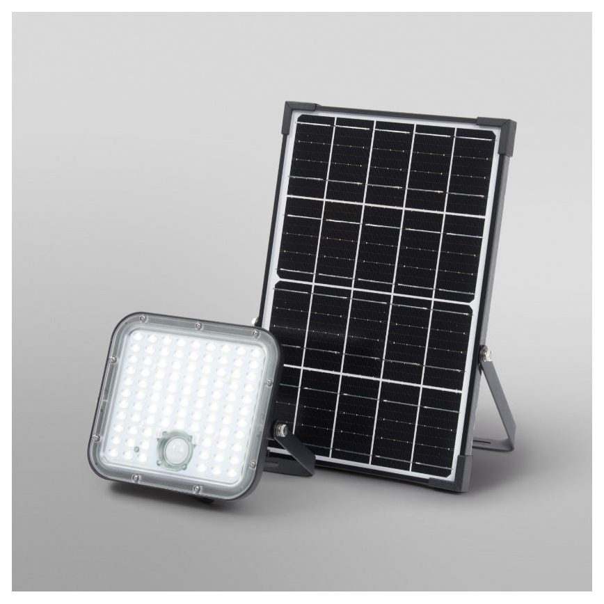 Ledvance - LED pritemdomas saulės prožektorius su jutikliu FLOOD SPLIT LED/30W/6,4V IP65 + nuotolinio valdymo pultas