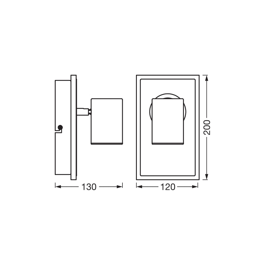 Ledvance - LED sieninis akcentinis šviestuvas DECOR MARS LED/16,5W/230V