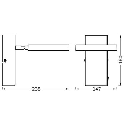 Ledvance - LED sieninis akcentinis šviestuvas DECOR SATURN LED/11W/230V 3000/4200/6500K