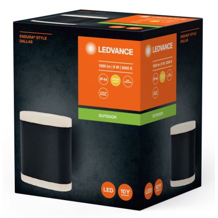 Ledvance - LED sieninis lauko šviestuvas ENDURA STYLE DALLAS LED/9W/230V IP44