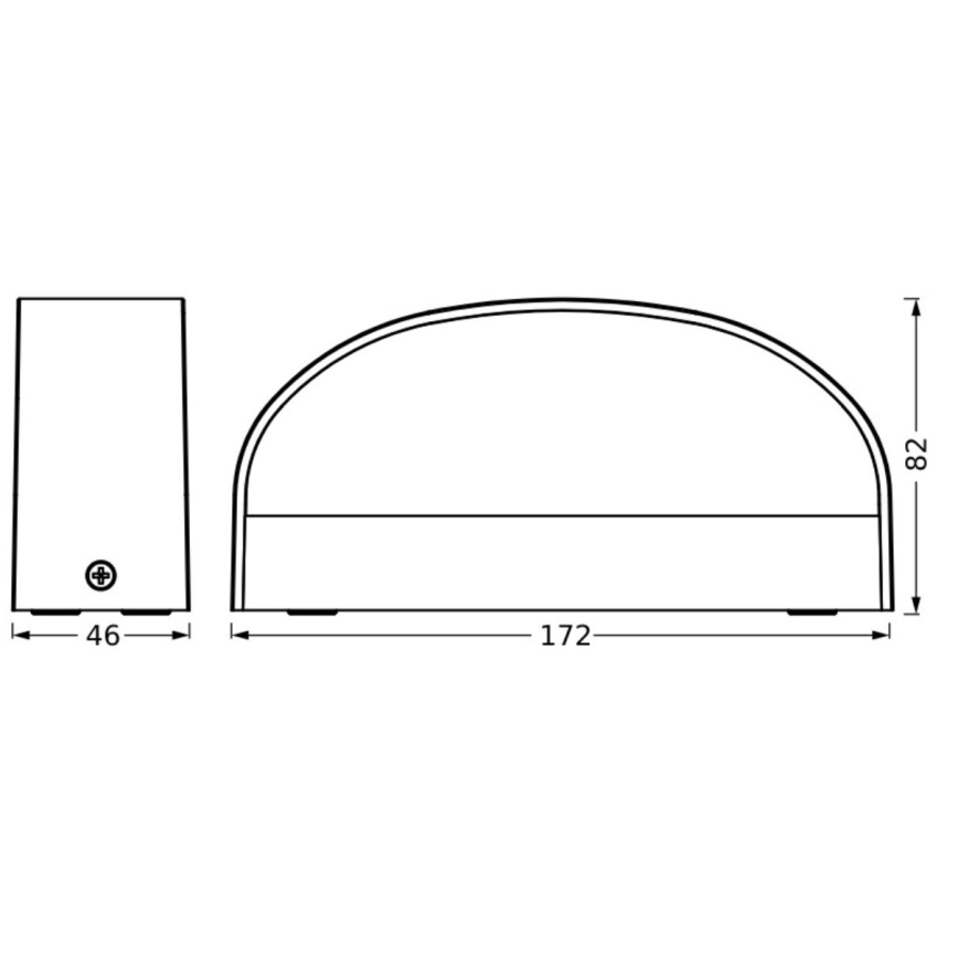 Ledvance - LED sieninis lauko šviestuvas ENDURA STYLE ILAY 2xLED/3,8W/230V IP65