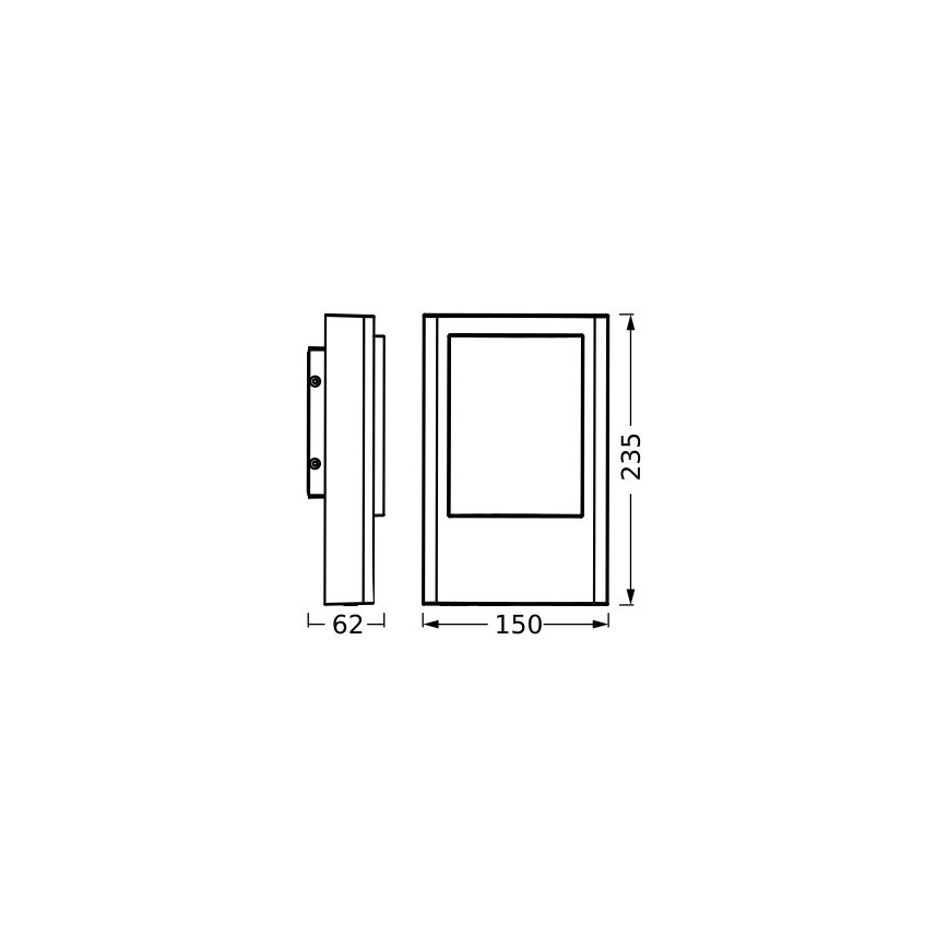 Ledvance - LED sieninis lauko šviestuvas ENDURA STYLE LED/12,5W/230V IP44
