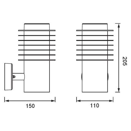 Ledvance - LED sieninis lauko šviestuvas ENDURA RONDO LED/9W/230V IP44 antracitas