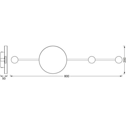 Ledvance - LED Sieninis šviestuvas DECOR WOOD LED/6W/230V