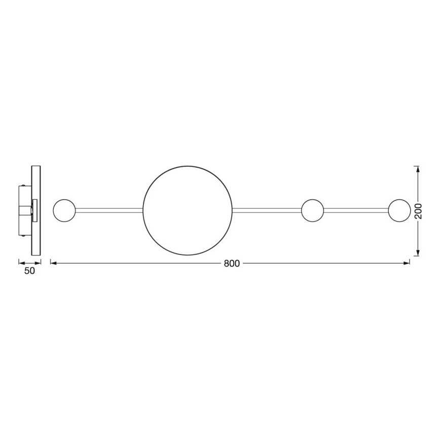 Ledvance - LED Sieninis šviestuvas DECOR WOOD LED/6W/230V