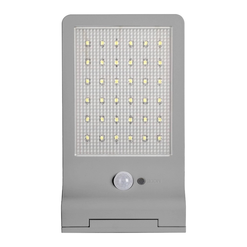 Ledvance - LED sieninis šviestuvas su jutikliu, įkraunamas saulės energija DOORLED LED/3W/3,3V 2000 mAh IP44