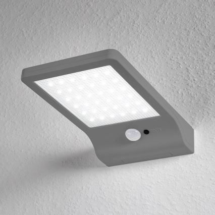 Ledvance - LED sieninis šviestuvas su jutikliu, įkraunamas saulės energija DOORLED LED/3W/3,3V 2000 mAh IP44
