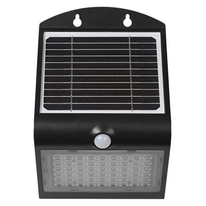 Ledvance - LED sieninis šviestuvas su jutikliu, įkraunamas saulės energija DRUGELIS LED/4W/3,7V 2000 mAh IP65
