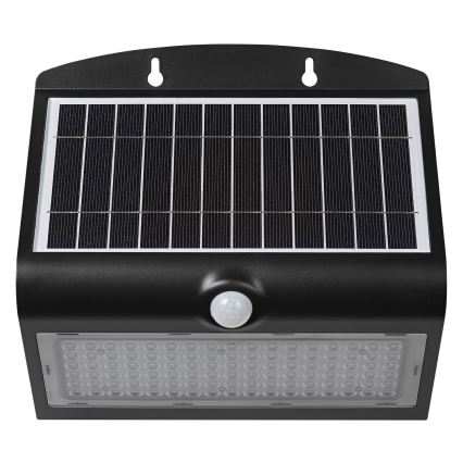 Ledvance - LED sieninis šviestuvas su jutikliu, įkraunamas saulės energija DRUGELIS LED/8W/3,7V 2000 mAh IP65