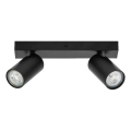 Ledvance - LED sieninis taškinis šviestuvas OCTAGON 2xGU10/3,4W/230V 2700K juoda