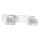 Ledvance - LED Sieninis vonios šviestuvas ORBIS FLAME 2xLED/5,5W/230V 3000/4000K IP44 balta