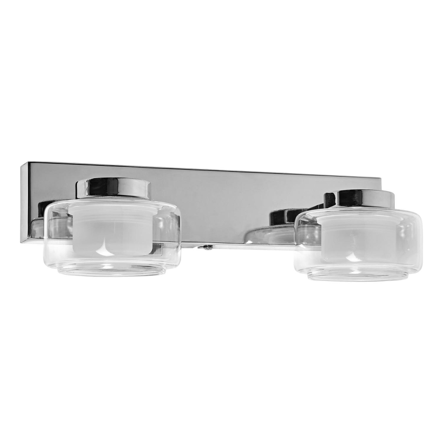 Ledvance - LED Sieninis vonios šviestuvas ORBIS FLAME 2xLED/5,5W/230V 3000/4000K IP44 chromas