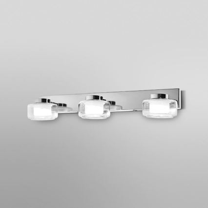 Ledvance-LED Sieninis vonios šviestuvas ORBIS FLAME 3xLED/5,5W/230V IP44 chromas