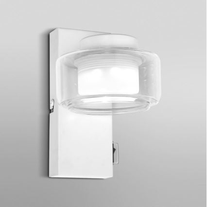 Ledvance - LED Sieninis vonios šviestuvas ORBIS FLAME LED/5,5W/230V 3000/4000K IP44 balta