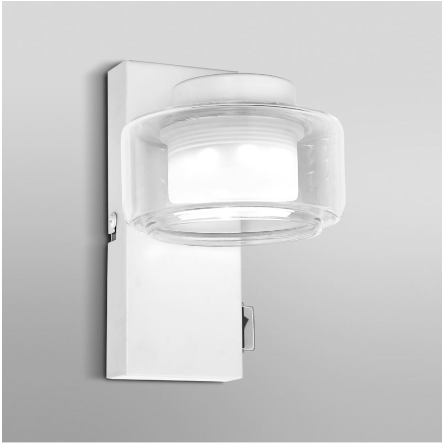 Ledvance - LED Sieninis vonios šviestuvas ORBIS FLAME LED/5,5W/230V 3000/4000K IP44 balta