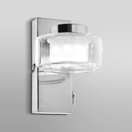 Ledvance - LED Sieninis vonios šviestuvas ORBIS FLAME LED/5,5W/230V 3000/4000K IP44 chromas