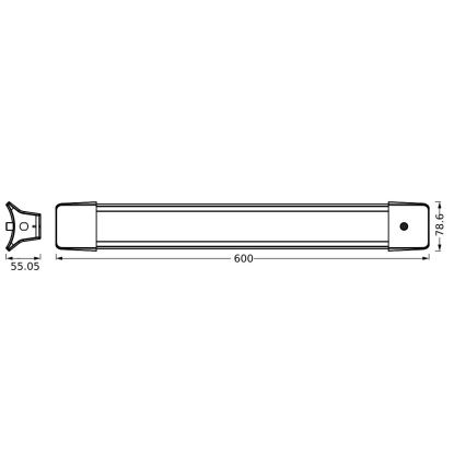 Ledvance - LED Sietynas, kabinamas ant grandinės OFFICE LINE LED/24W/230V 4000K