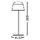 Ledvance - LED šviesos reguliavimas lauko rechargeable lempa TABLE LED/2,5W/5V IP54 smėlio spalva