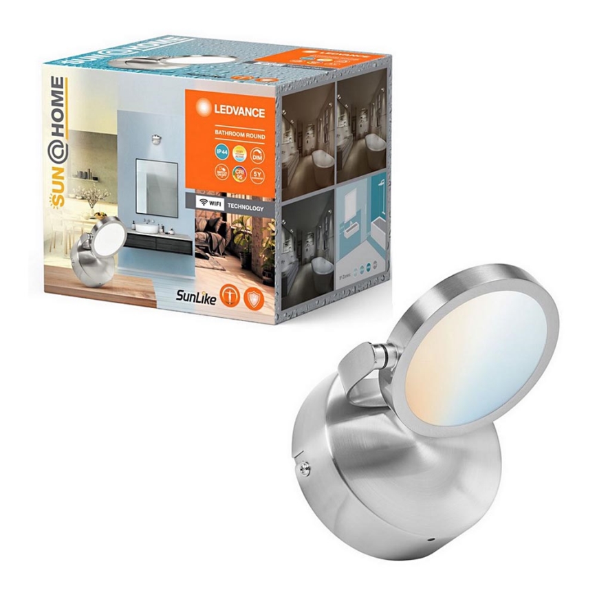 Ledvance - LED šviesos reguliavimas vonia Akcentinis šviestuvas SUN@HOME LED/7,5W/230V 2200-5000K CRI 95 Wi-Fi IP44