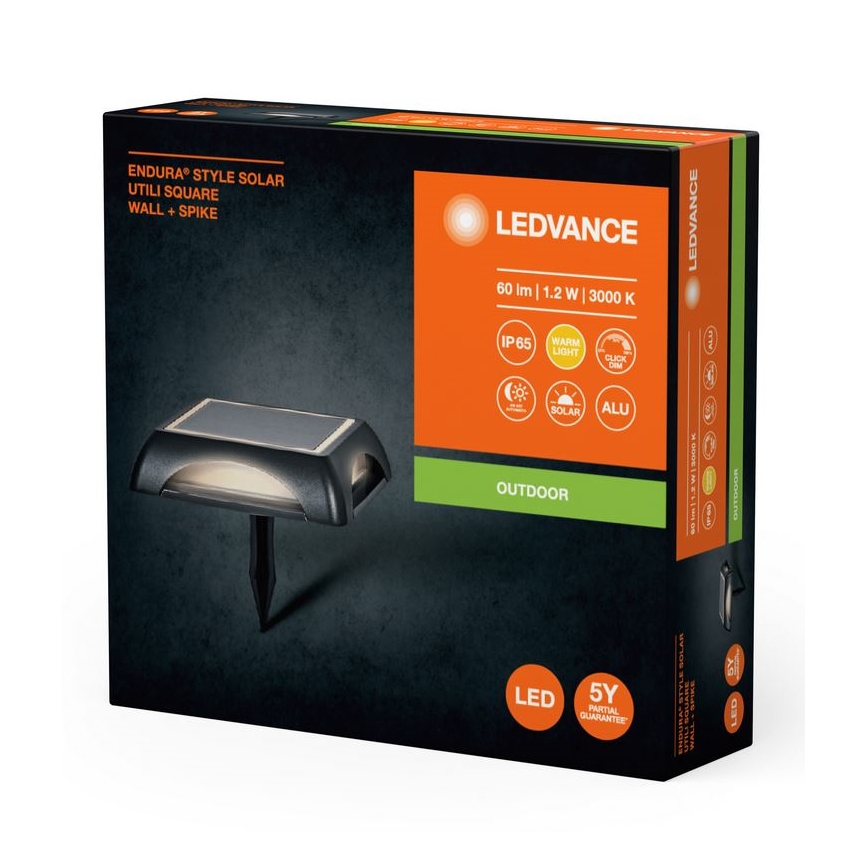 Ledvance - LED Pritemdomas saulės lempa ENDURA STYLE SOLAR LED/1,2W/3,7V 2000 mAh IP65