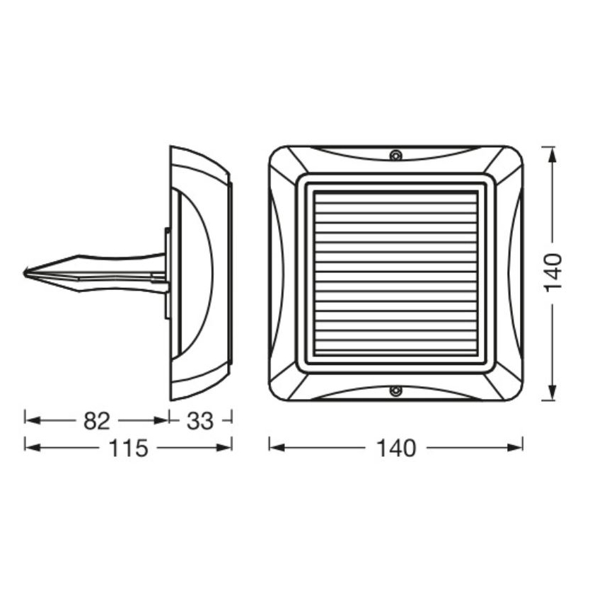 Ledvance - LED Pritemdomas saulės lempa ENDURA STYLE SOLAR LED/1,2W/3,7V 2000 mAh IP65