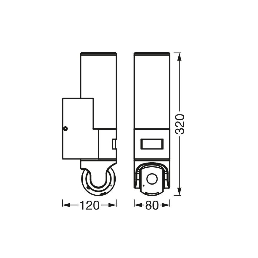 Ledvance - LED sieninis šviestuvas su jutiklis ir a Kamera SMART+ LED/16W/230V Wi-Fi IP44