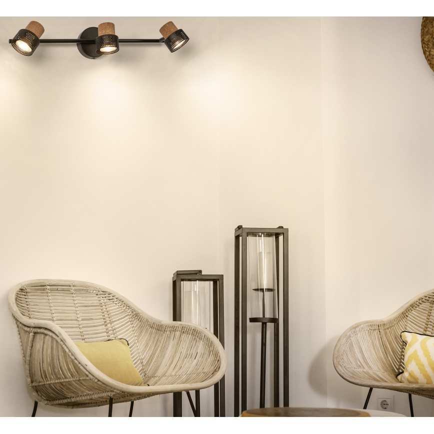 Ledvance - LED taškinis šviestuvas DECOR CORK 3xGU10/3,4W/230V