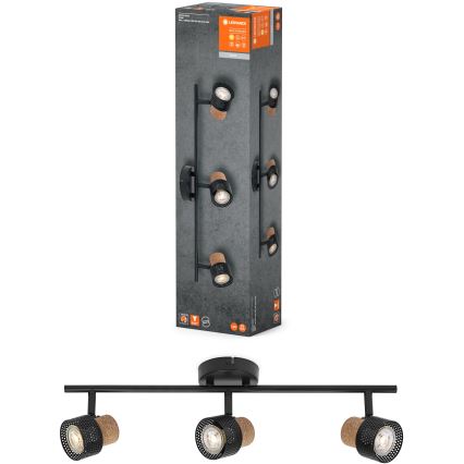 Ledvance - LED taškinis šviestuvas DECOR CORK 3xGU10/3,4W/230V