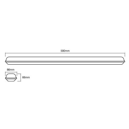 Ledvance - LED Techninis šviestuvas SUBMARINE LED/18W/230V IP65