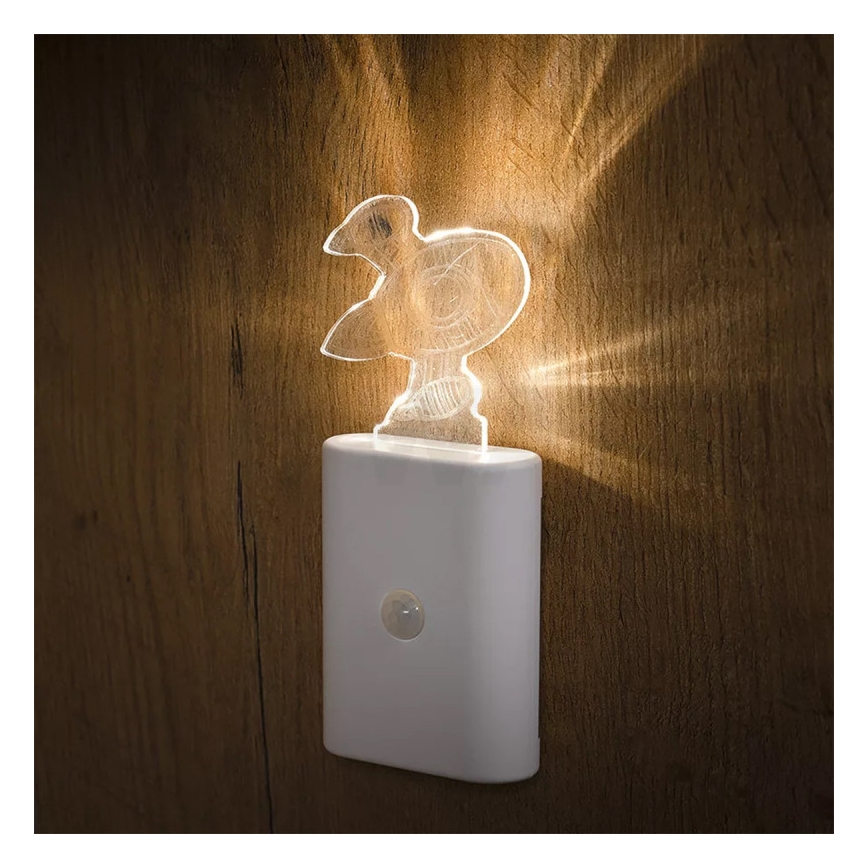 Ledvance - LED Vaikiškas orientacija šviestuvas su jutikliu NIGHTLUX LED/0,2W/4,5V 3000K