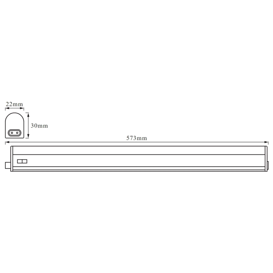 Ledvance - LED virtuvės šviestuvas, kabinamas po spintele BATTEN LED/8W/230V