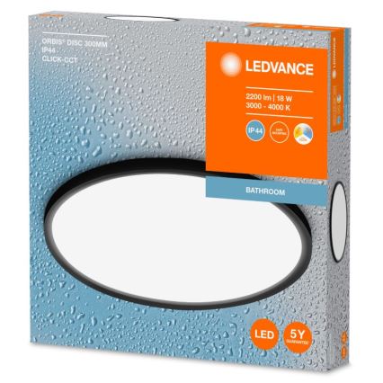 Ledvance - LED vonios lubinis šviestuvas DISC LED/18W/230V 3000/4000K IP44