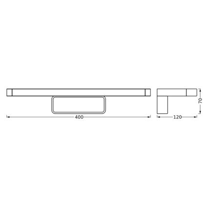 Ledvance - LED vonios veidrodžio apšvietimas DISC BAR LED/7W/230V 3000/4000K IP44