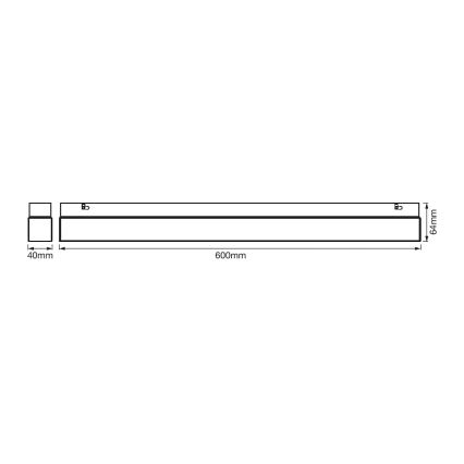 Ledvance - LED vonios veidrodžio apšvietimas SQUARE LED/14W/230V IP44 3000/4000K CRI 90 Ra