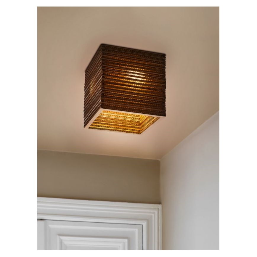 Ledvance - Lubinis šviestuvas DECOR CARDBOARD 1xE27/15W/230V 25x25 cm