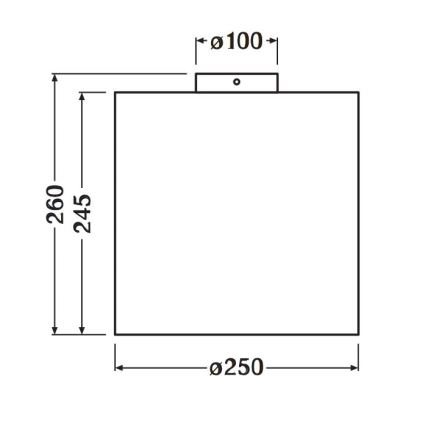 Ledvance - Lubinis šviestuvas DECOR CARDBOARD 1xE27/15W/230V diametras 25 cm