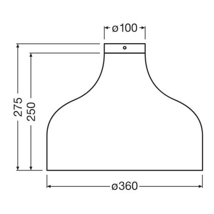 Ledvance - Lubinis šviestuvas DECOR CARDBOARD 1xE27/15W/230V diametras 36 cm