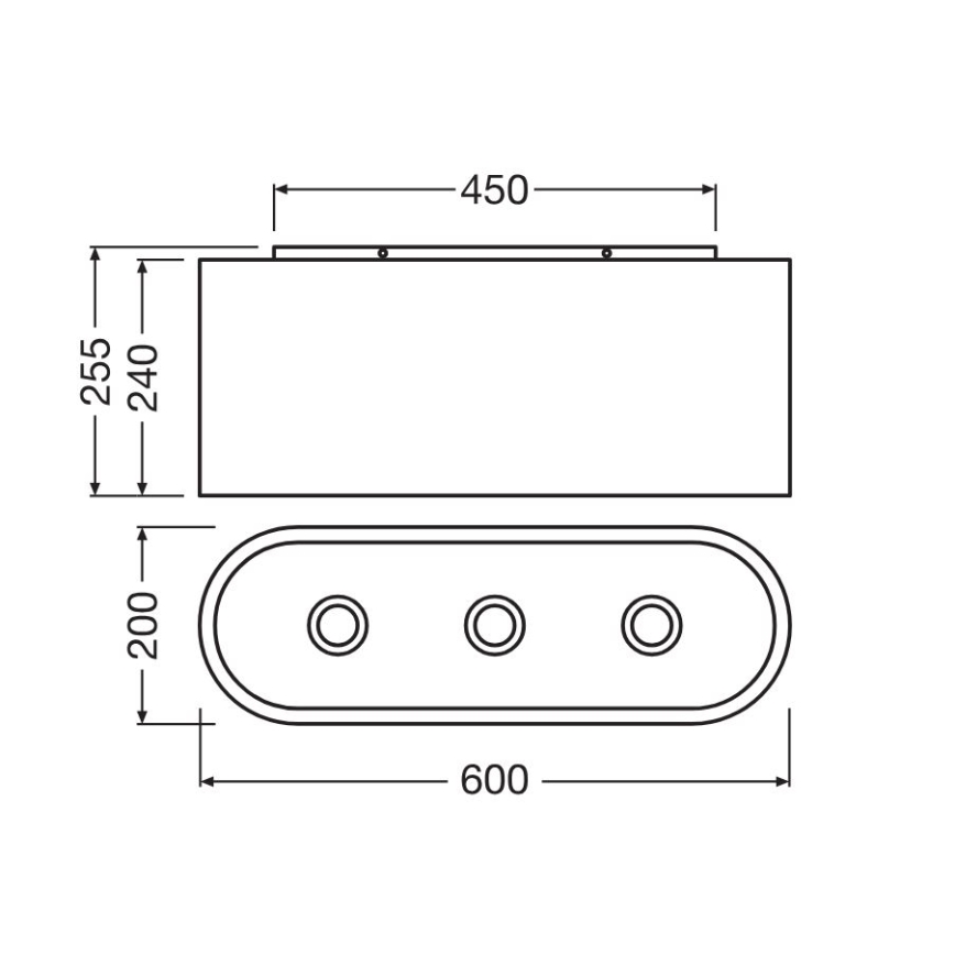 Ledvance - Lubinis šviestuvas DECOR CARDBOARD 3xE27/15W/230V