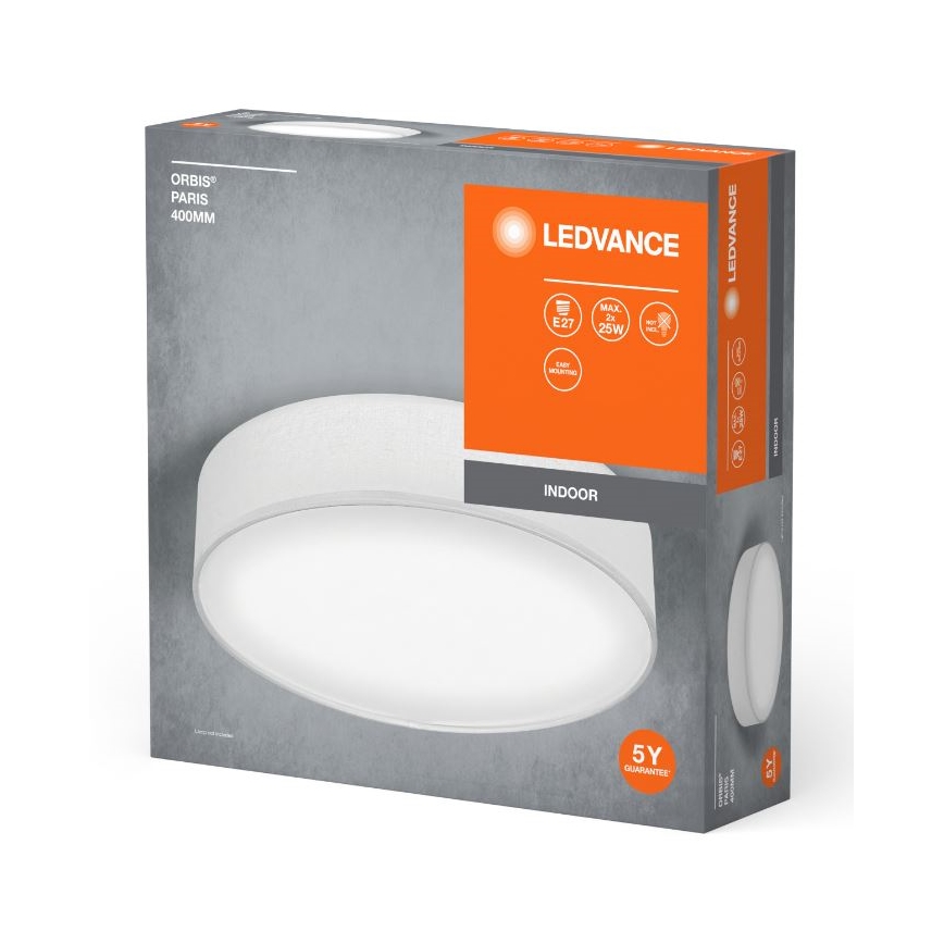 Ledvance - Lubinis šviestuvas ORBIS PARYŽIUS 2xE27/25W/230V balta